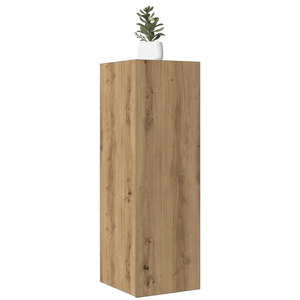 LES TENDANCES Meuble tv chêne artisanal 30,5x30x90 bois d'ingénierie pas cher