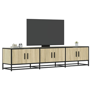 LES TENDANCES Meuble tv chêne sonoma 180x35x41 bois d'ingénierie pas cher