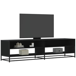LES TENDANCES Meuble tv noir 180,5x40x46 bois d'ingénierie pas cher