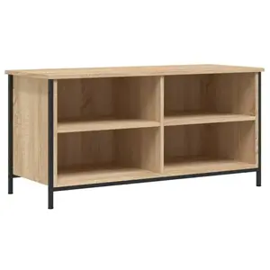 LES TENDANCES Meuble tv chêne sonoma 100x40x50 bois d'ingénierie pas cher