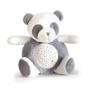 Doudou et Compagnie Veilleuse Musicale Et Lumineuse Panda Gris 20 Cm -...
