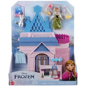 Mattel Coffret Chateau D Anna transformable 28 cm 2 Figurines Poupee Set Reine des Neiges 1 Carte offerte pas cher