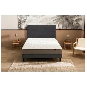 Epeda Ensemble matelas ressorts ensachés Itinéraire, sommier Nature confort ferme et pieds 160x200