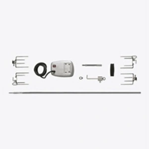 Pack Barbecue à charbon PRO 605 CSS - Inox + Rôtissoire pas cher