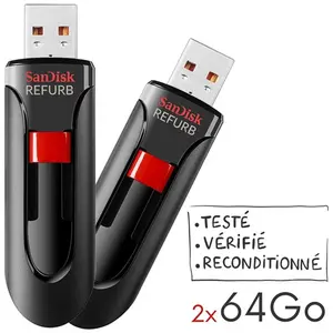 Pack De 2 Cles 3.0 Usb Sandisk 64go - Total 128go pas cher