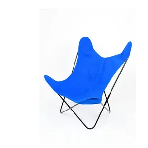 Comparateur de prix : HOME MAISON Fauteuil Papillon en coton coloré Bleu