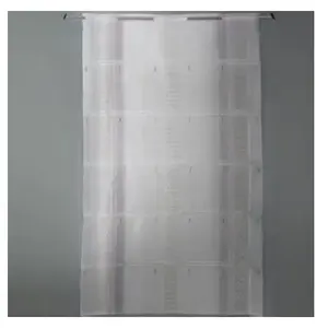 Home Maison Modulable droit en étamine à motifs géométriques Gris clair 58x220 cm pas cher