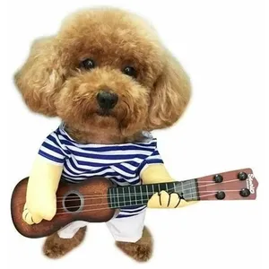 Comparateur de prix : Déguisement pour chien joueur de guitare costume