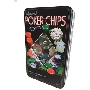 Coffret Boite De Jeton Poker Avec 100 Jetons De Poker 1 Jeton Dealer