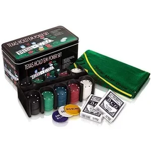 GENERIQUE Coffret jeu poker 200 Jetons avec Tapis et Cartes jeu de carte