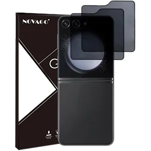 Comparateur de prix : NOVAGO Verre trempé pour Samsung Galaxy Z Flip5 5G et Z Flip 6 - 2 Films Protection anti espion