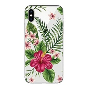 NOV@GO iPhone XR Coque Souple et Résistante Anti Choc avec Impression de qualité (Bouquet Exotique)