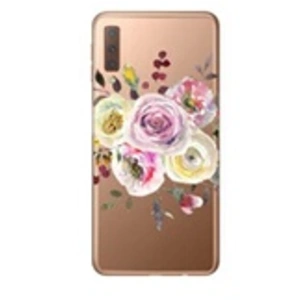 NOV@GO Coque pour Samsung Galaxy A7 2018 - gel Souple résistant Anti Choc avec Impression de qualité ( Roses )