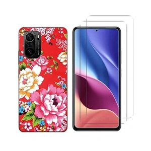 Comparateur de prix : NOVAGO Coque pour Xiaomi Mi 11i 5G / Xiaomi Poco F3 6.67 et 2 Verres Trempé [Fleur]