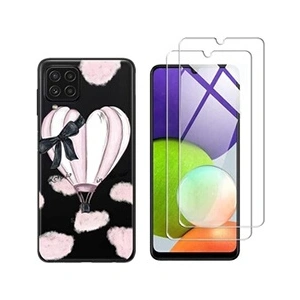 Comparateur de prix : NOVAGO Coque pour Samsung Galaxy A22 4G et 2 protections écran Verre Trempé [Montgolfière]