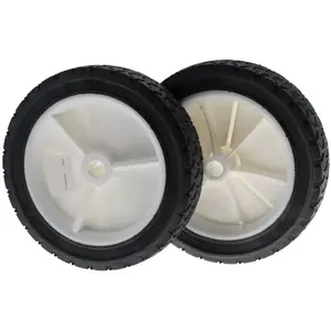 JARDIAFFAIRES Lot de 2 roues pour tondeuse à gazon diamètre 150mm alésage 12.7mm
