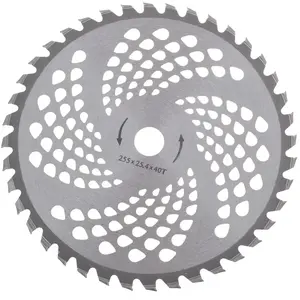 Lame pour débroussailleuse avec 40 dents au carbure 255mm x 25.4mmVendu paramazon