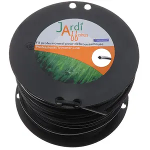 Jardiaffaires Bobine de fil Extra Pro Carré pour débroussailleuse 4,4mm x 53 mètresVendu paramazon