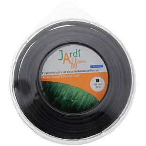 Jardiaffaires Fil pour débroussailleuse professionnel Extra Pro Carré 3.5mm x 38 mètresVendu paramazon