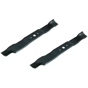 Jardiaffaires Jeu de 2 lames mulching compatible GGP remplace 182004346/0