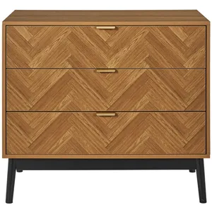 Comparateur de prix : Home Deco Factory - Commode Felix marron/ noir - 90x79x49 cm T.U