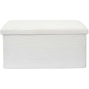 Comparateur de prix : Banc Coffre Pliable Côtelé "Scott" 76cm Beige