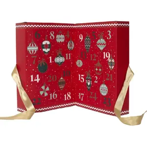 Comparateur de prix : HOME DECO FACTORY Calendrier de l'avent 24 bougies parfumées noël 30cm rouge