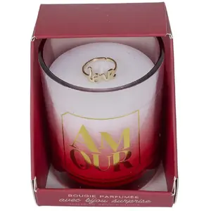 Bougie Parfumée Bijou Surprise "Amour" 110g Rêve Poudré pas cher
