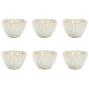 Home Deco Factory - 2 coupelles vlora beiges - 11x7x11 cm T.U