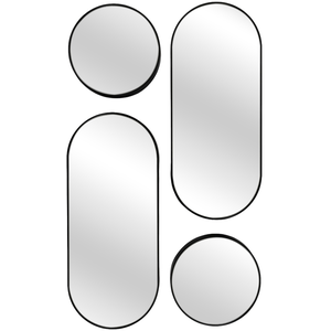 Comparateur de prix : HOME DECO FACTORY Lot de 4 miroirs VERSA