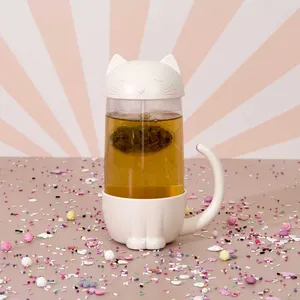 MUG INFUSEUR POISSON CHAT 30CL pas cher