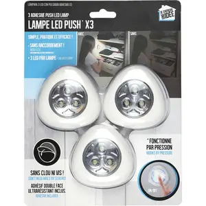 TempsL 3 Lampes à coller pas cher