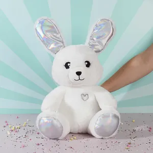 Peluche Animée Lapin "Kawaii" 30cm Blanc pas cher