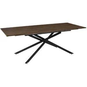 Table repas extensible en bois et métal 6 à 8 personnes Tiffany. pas cher