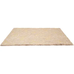Comparateur de prix : HOME DECO FACTORY - Tapis Imit Fourrure Imp Doré Taupe 120 x 170 cm