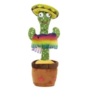 Peluche Déco Cactus Musical Dansant 31cm Vert pas cher