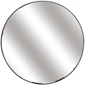 Comparateur de prix : The Home Deco Factory Miroir rond avec étagère en fer 45 cm