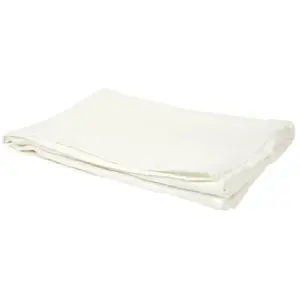 Home Deco Factory - TX9322 - Plaid Gaze De Coton Blanc Craie 120x150cm pas cher
