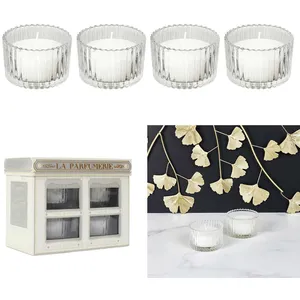 Bougie Parfumee X4 Coffret Parfumerie pas cher