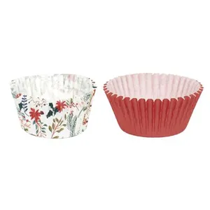 Non communiqué Lot de 75 Caissettes de Cuisson Noël 7cm Multicolore pas cher