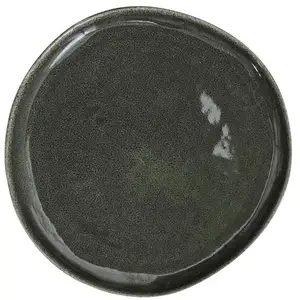 Comparateur de prix : PARIS PRIX Home Deco Factory - 6 Assiettes Au grès du temps vertes - D.27 cm T.U