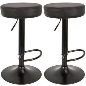 Comparateur de prix : THE HOME DECO FACTORY Lot De 2 Tabourets De Bar "mumford" 63-83cm Noir - Paris Prix