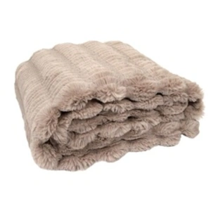 Comparateur de prix : GENERIQUE Plaid Imit Fourrure Opulence Taupe 120x150cm