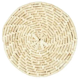 Comparateur de prix : MULTIMARQUES Set de Table Déco - Maïs - 34cm - Naturel - Rond - Lavable