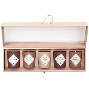 Comparateur de prix : The Home Deco Factory - Coffret 5 bougies parfumées Nude
