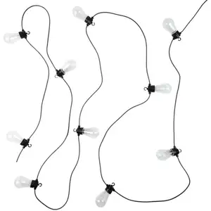 Comparateur de prix : The Home Deco Factory Guirlande Extérieure 10 Ampoules Led 4,50 M