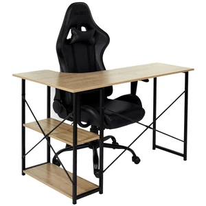 Comparateur de prix : Home Deco Factory - Bureau d'angle Job noir/marron - 120x74x74 cm T.U