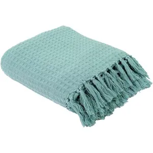 Comparateur de prix : Home Deco Factory - Jeté de canapé gaufré vert d'eau - 250x170 cm T.U