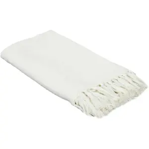 The Home Deco Factory - Jeté de canapé gaufré en coton 130 x 160 cm pas cher