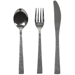 Comparateur de prix : HOME DECO FACTORY Menagere 24Pcs Martelee Art de la Table Vaisselle Menagere